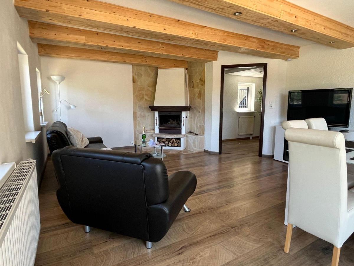 קוניגשטיין אן דר אלבה Saechsische-Schweiz-Ferienhaus-Wohnung-1-Mit-Elbblick-Sauna-Und-Kamin מראה חיצוני תמונה