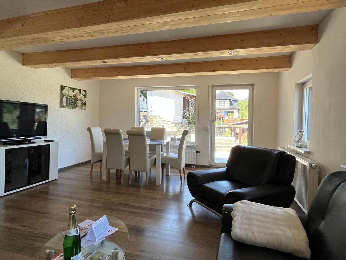 קוניגשטיין אן דר אלבה Saechsische-Schweiz-Ferienhaus-Wohnung-1-Mit-Elbblick-Sauna-Und-Kamin מראה חיצוני תמונה