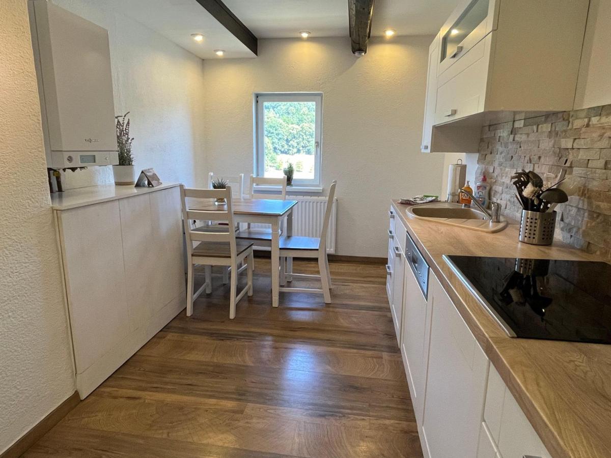 קוניגשטיין אן דר אלבה Saechsische-Schweiz-Ferienhaus-Wohnung-1-Mit-Elbblick-Sauna-Und-Kamin מראה חיצוני תמונה
