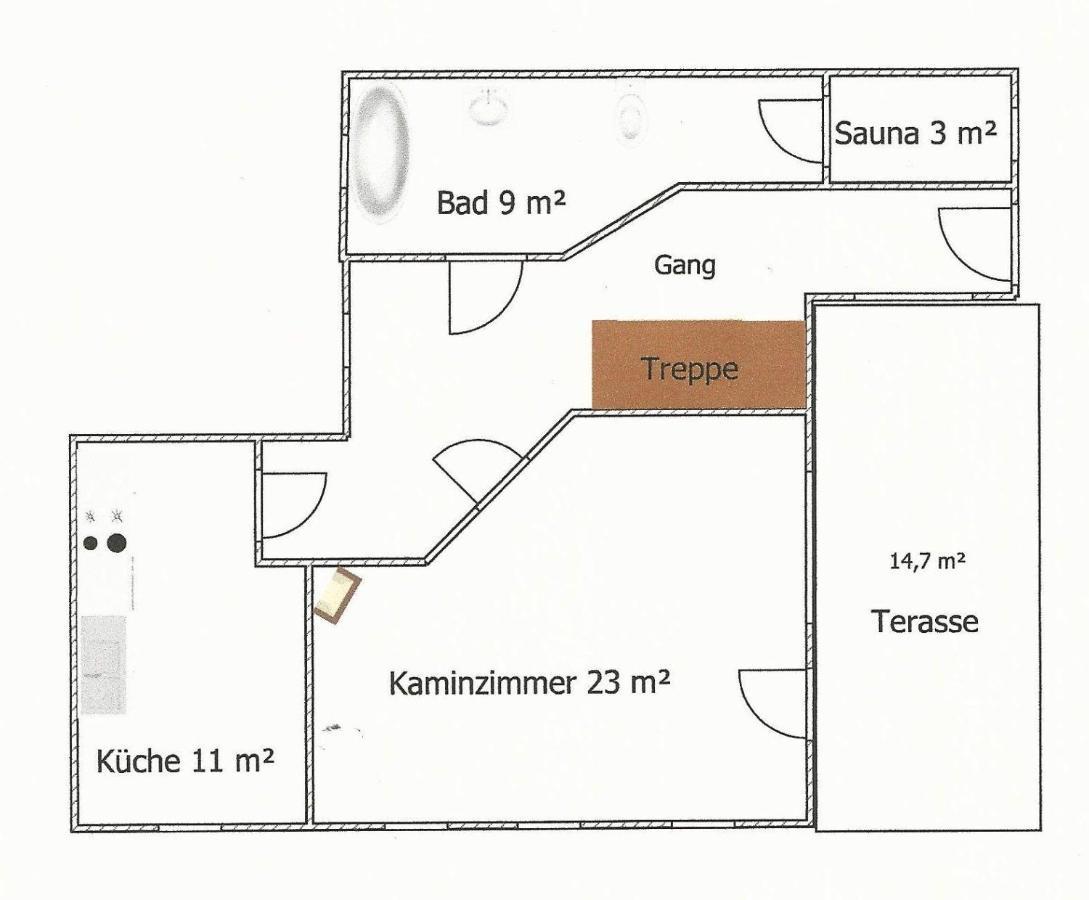 קוניגשטיין אן דר אלבה Saechsische-Schweiz-Ferienhaus-Wohnung-1-Mit-Elbblick-Sauna-Und-Kamin מראה חיצוני תמונה